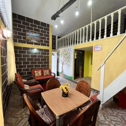 Interior de cabaña